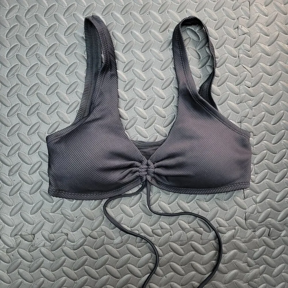 Black Bikini Top Lot Medium Xhilaration Swim Beach Summer Vacation Resortwear